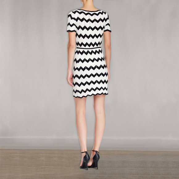 Trina Turk Carlotta Chevron Sweater Dress - Picture 2 of 6